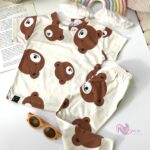 ست بلوز و شلوار آستین کوتاه تدی - بمب نیان