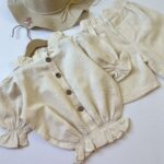 بلوز و شلوارک لینن همرا