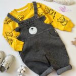 ست وارداتی بیلر و دورس تدی ذغالی