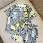 ست تیشرت و شلوارک حیوانات جنگل