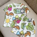 ست تیشرت و شلوارک هاوایی