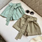 شلوارک کتان دخترانه