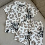 ست تیشرت و شلوارک پلنگی