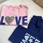 بلوز و شلوار طرح لاو