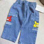 شلوارک جین وارداتی طرح گربه