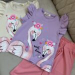 ست بلوز و شلوارک فلامینگو