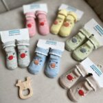 جوراب نوزادی طرح پنگوئن