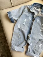 سرهمی جین دو جیب پاییزه - تصویر 3