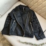 کت چرم بند دار