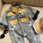 سرهمی جین دو رنگ