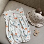 رامپر دخترانه قلبای رنگی