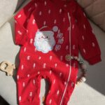 سرهمی بابا نوئل قرمز زیپ دار