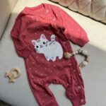 سرهمی دخترانه طرح گربه شکمو
