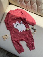 سرهمی دخترانه طرح گربه شکمو