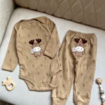 بادی و شلوار گوزن پترن دار